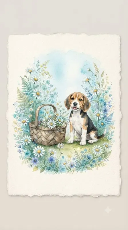 Watercolor Pet Card Illustrations