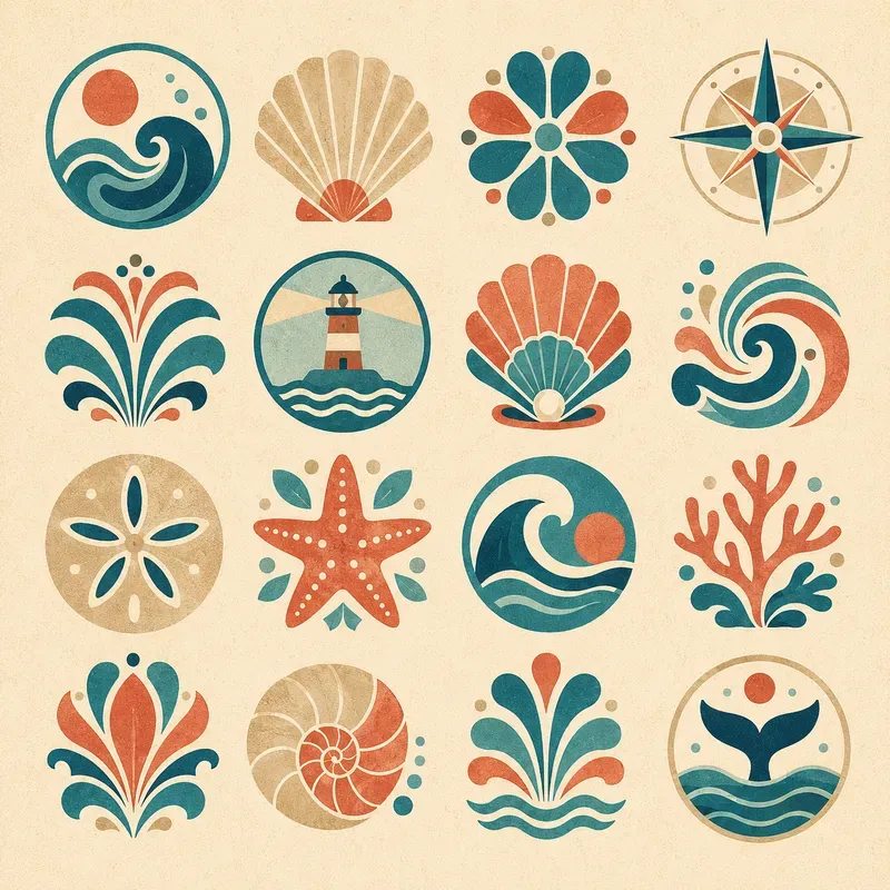 Retro Modular Symbol Grid Collections