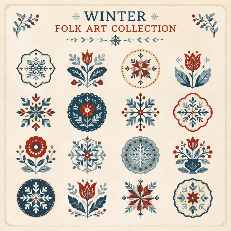 Retro Modular Symbol Grid Collections