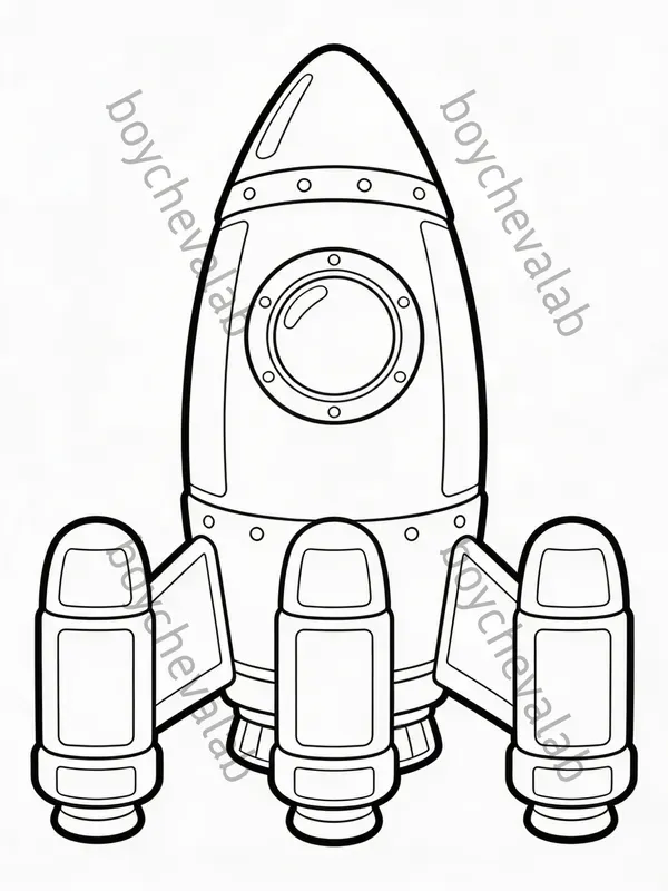 Futuristic Tech Vector Coloring Pages