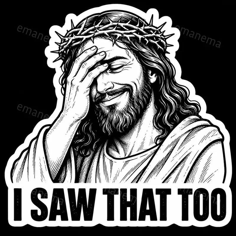 Humorous Jesus Christ Stickers