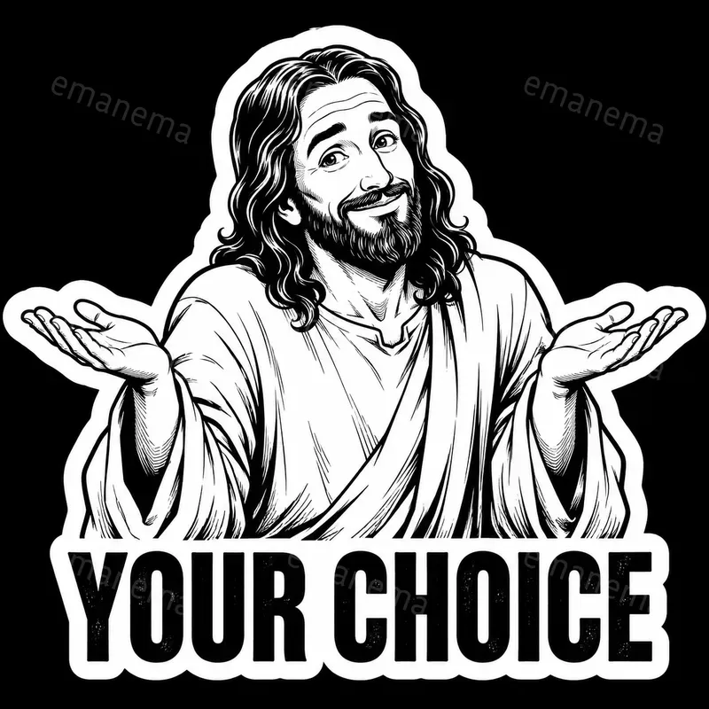 Humorous Jesus Christ Stickers