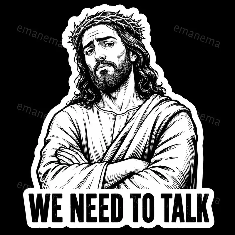 Humorous Jesus Christ Stickers