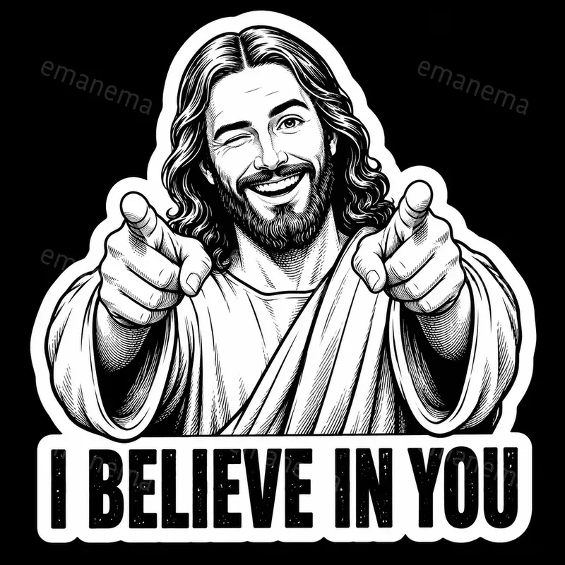 Humorous Jesus Christ Stickers