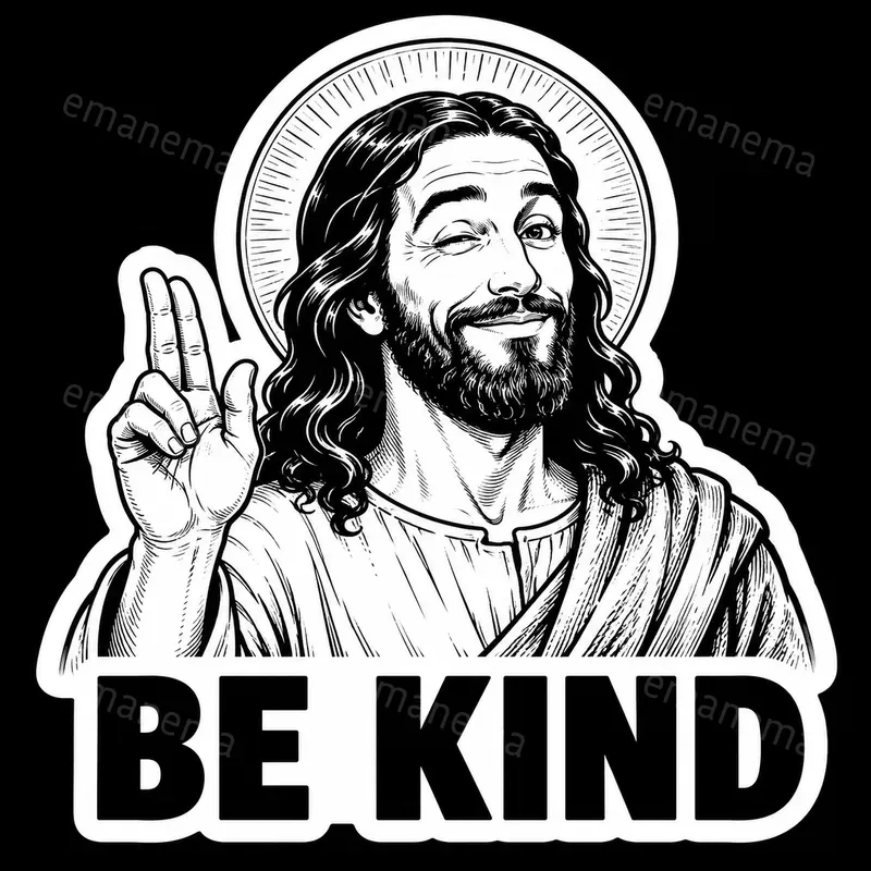Humorous Jesus Christ Stickers