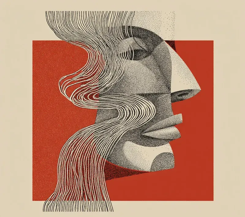 Woven Line Mythic Symbol Art