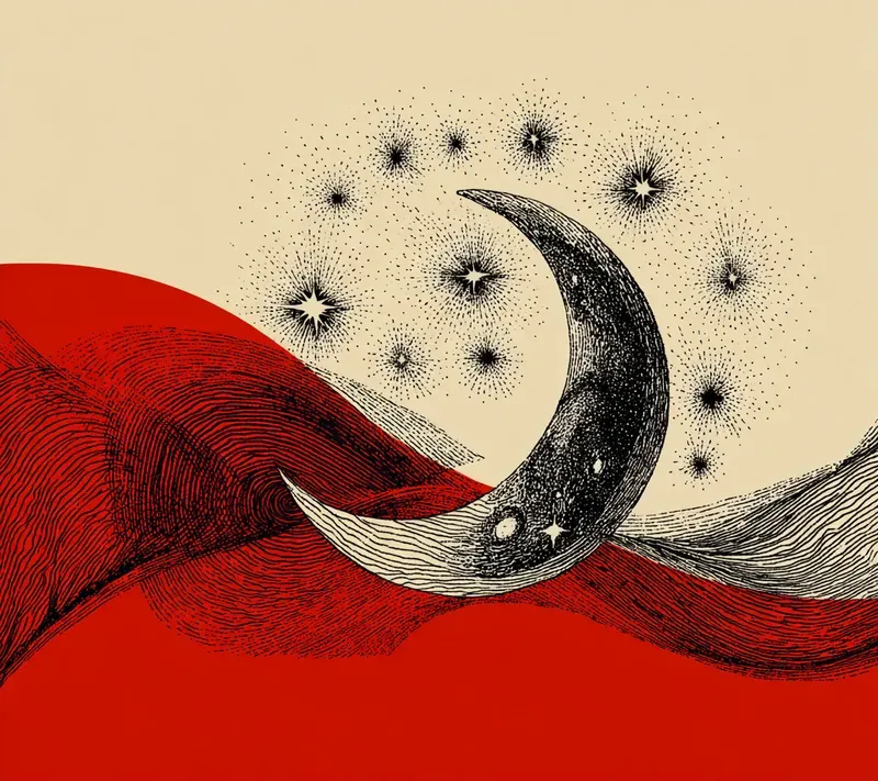 Woven Line Mythic Symbol Art