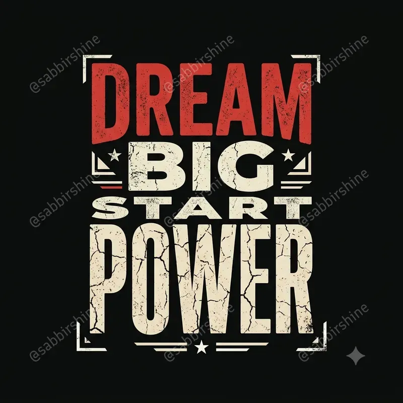 Vintage Motivation Tee Generator