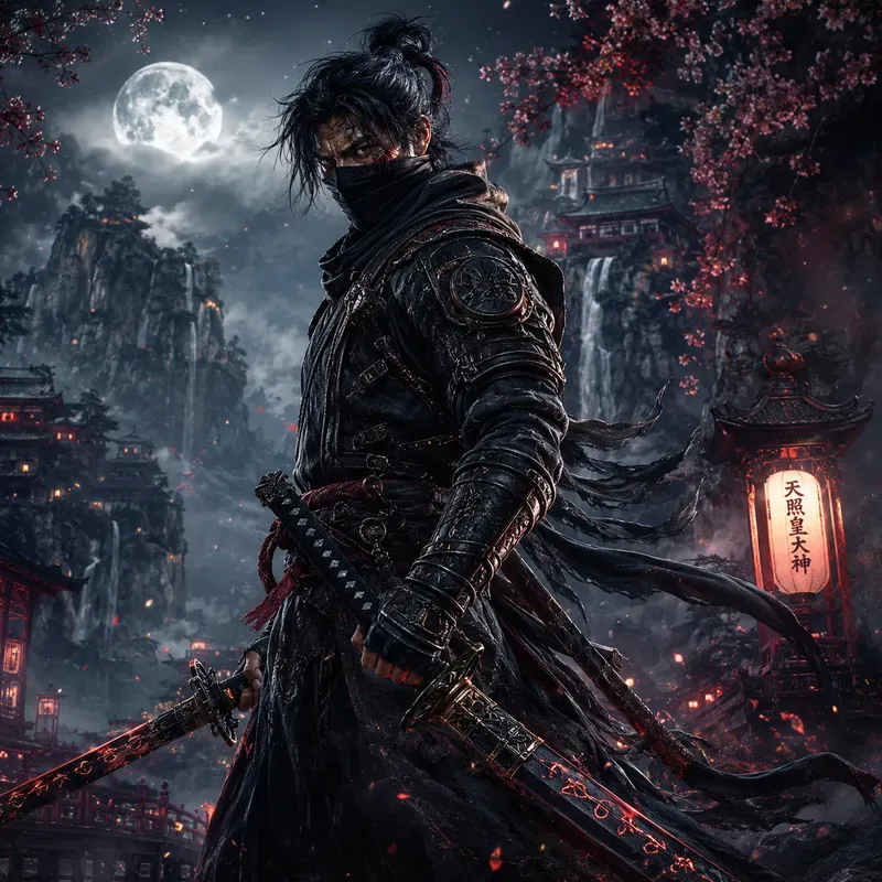 Epic Ninja Warriors With Weapons Mastery