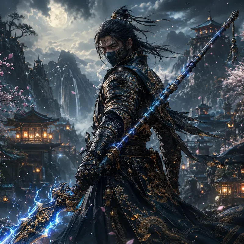 Epic Ninja Warriors With Weapons Mastery