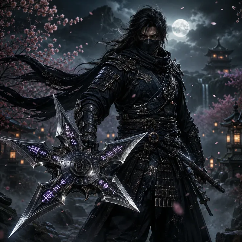 Epic Ninja Warriors With Weapons Mastery