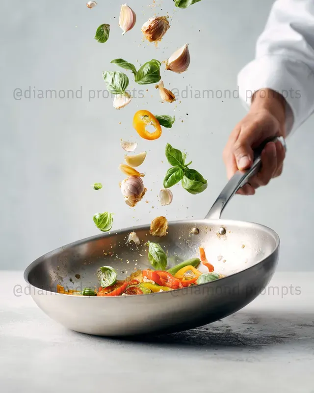 Highkey Food Action Photography
