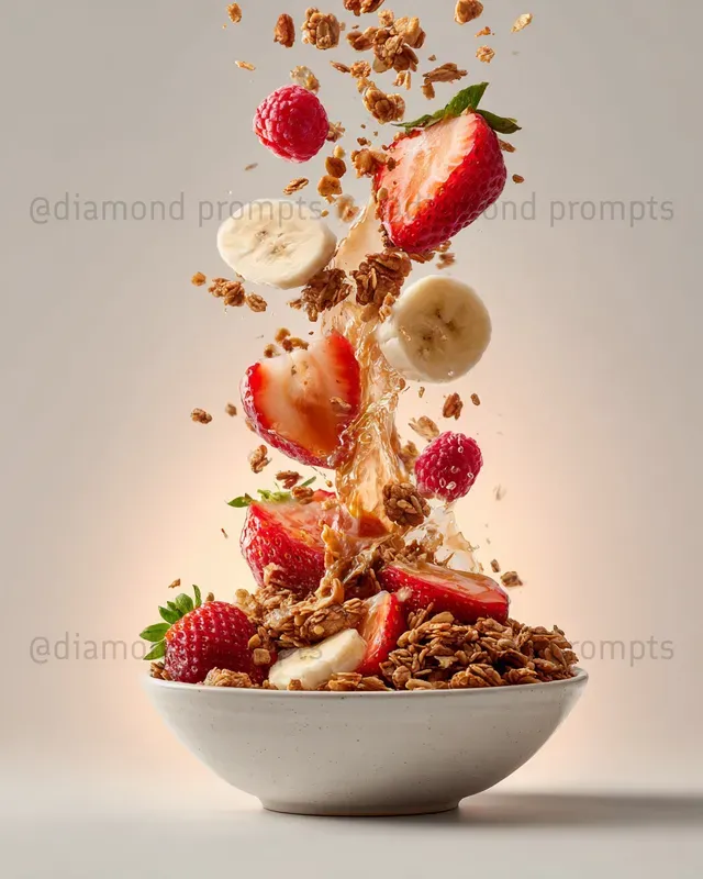 Highkey Food Action Photography