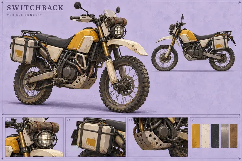 Survival Game Vehicle Concept Sheets