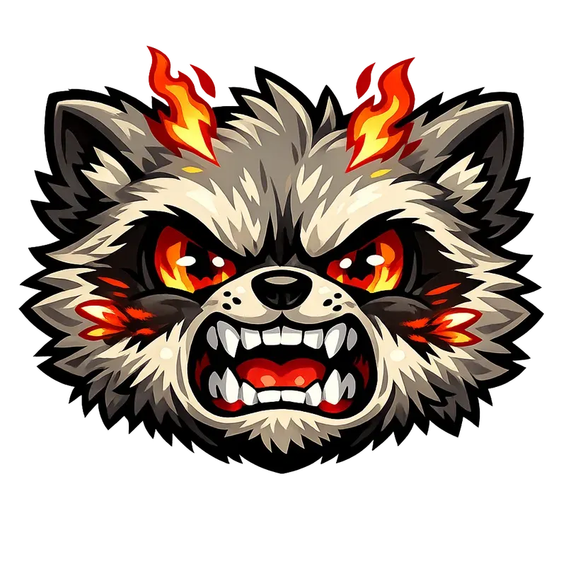 Streamer Raccoon Emote Packs