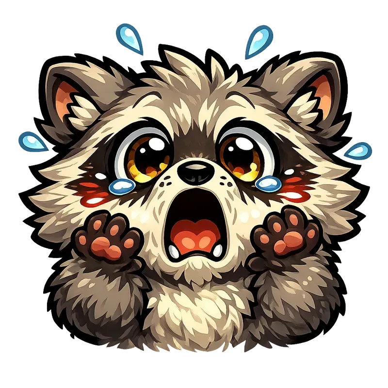 Streamer Raccoon Emote Packs