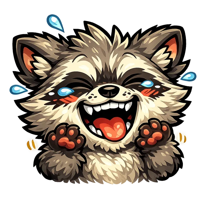 Streamer Raccoon Emote Packs