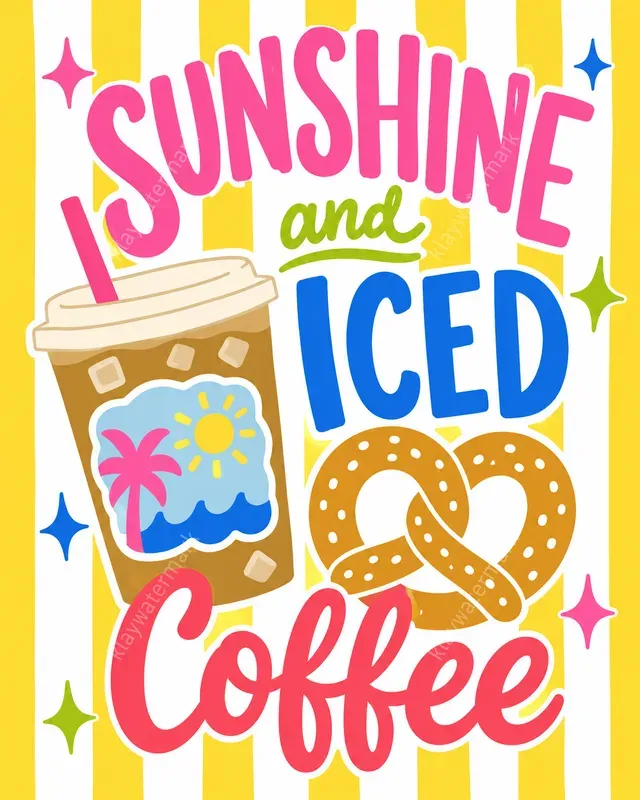 Preppy Beach Summer Posters