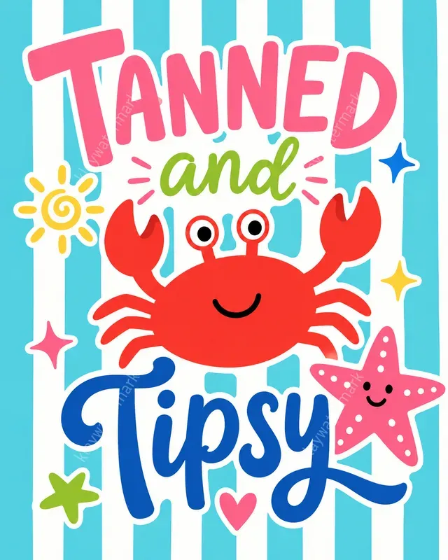 Preppy Beach Summer Posters