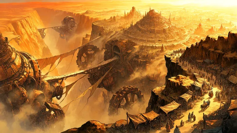 Epic Ink Watercolor Fantasy World Builds