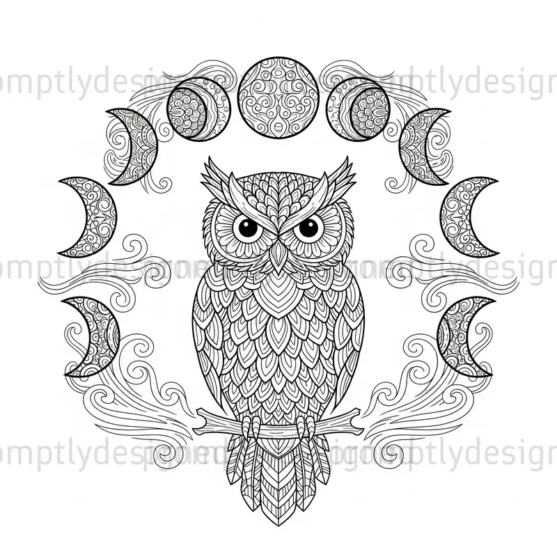 Zentangle Totem Animals Coloring Pages