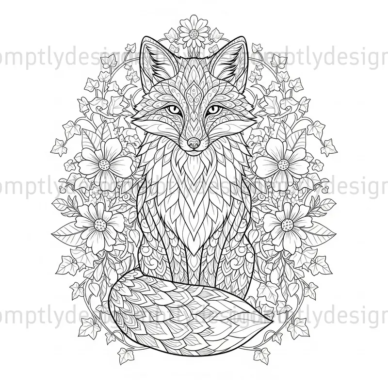 Zentangle Totem Animals Coloring Pages