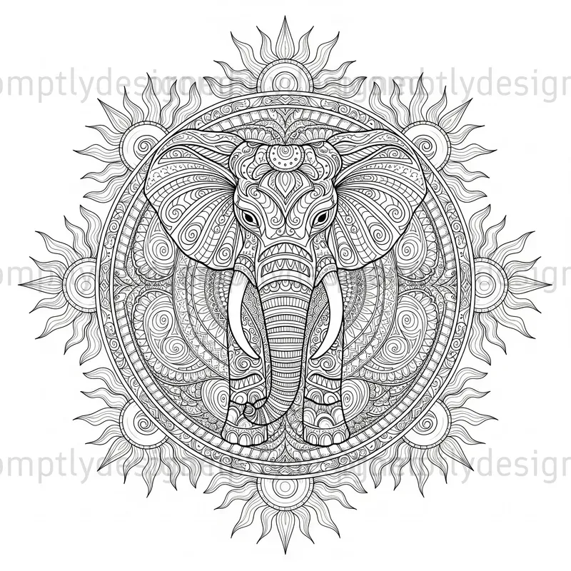 Zentangle Totem Animals Coloring Pages