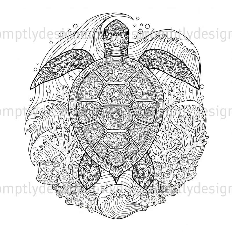 Zentangle Totem Animals Coloring Pages