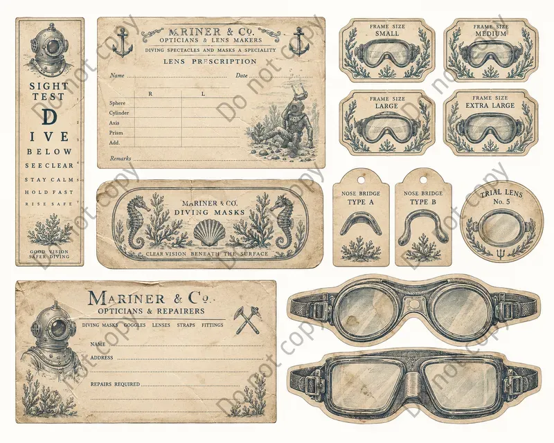 Spectacle Maker Ephemera Sheets