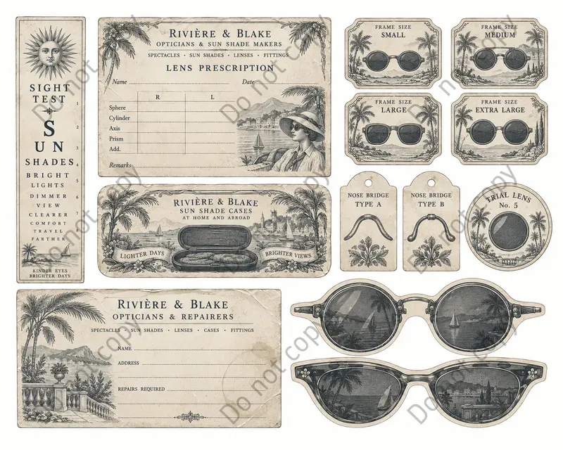 Spectacle Maker Ephemera Sheets