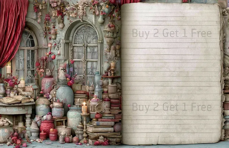 Snowberry Seamstress Girl Double Pages