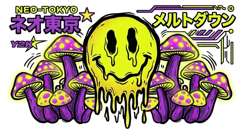 Y2k Japanese Streetwear Vectors