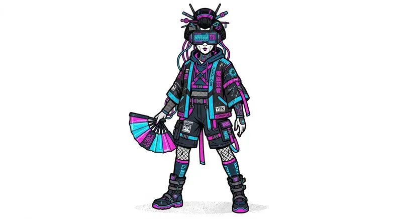 Y2k Japanese Streetwear Vectors