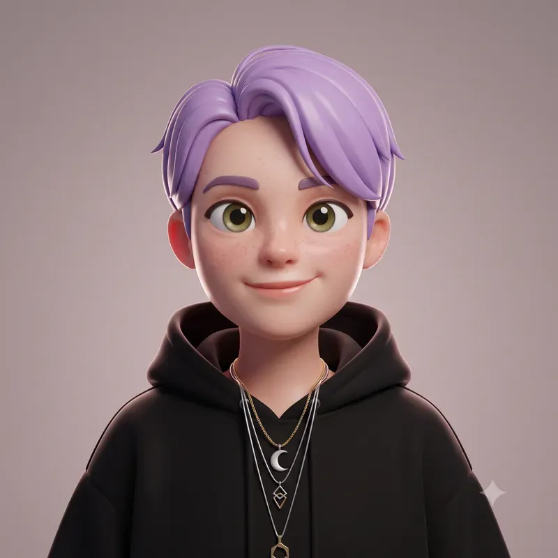 Glossy 3D Avatar Portraits