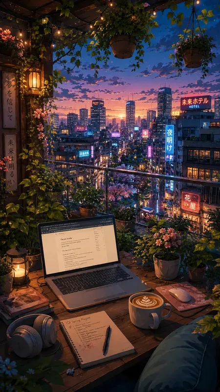 Lofi Anime Study Backgrounds