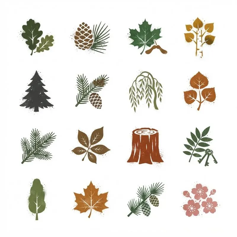 Flat Urban Stencil Graphic Sheets