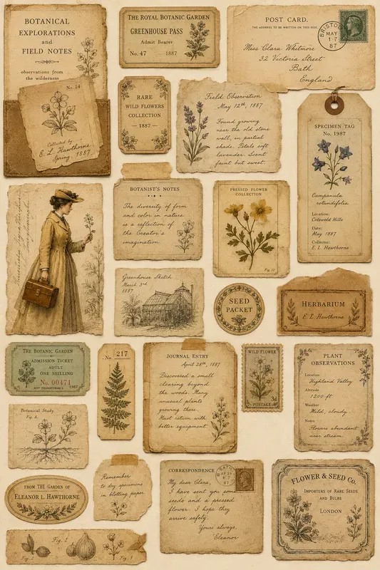 Vintage Adventure Journal Ephemera