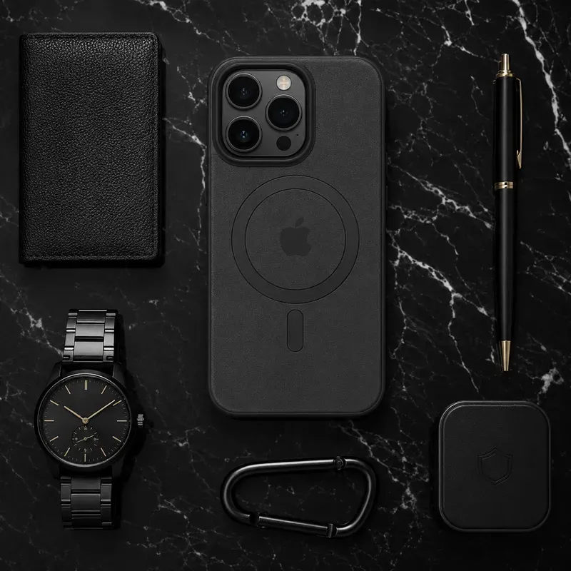 Electronics Gadget Flat Lays On Marble