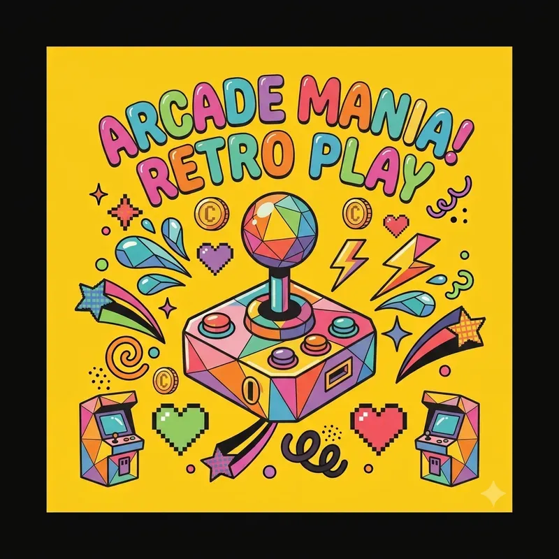 Retro Pop Small Objects Posters