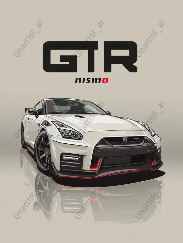 Stylized Vector Sports Car Posters