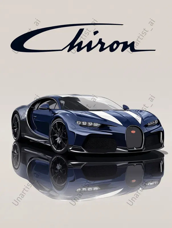 Stylized Vector Sports Car Posters