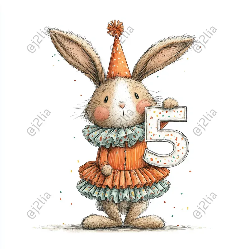 Cute Birthday Animal Clipart