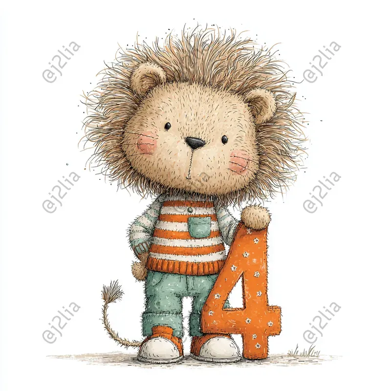 Cute Birthday Animal Clipart