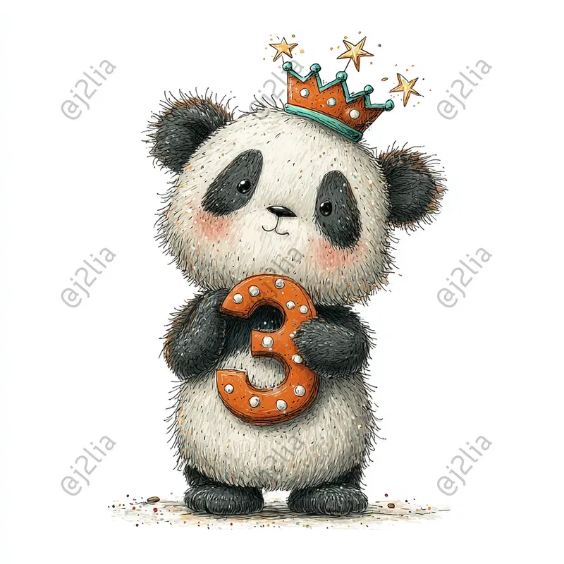 Cute Birthday Animal Clipart