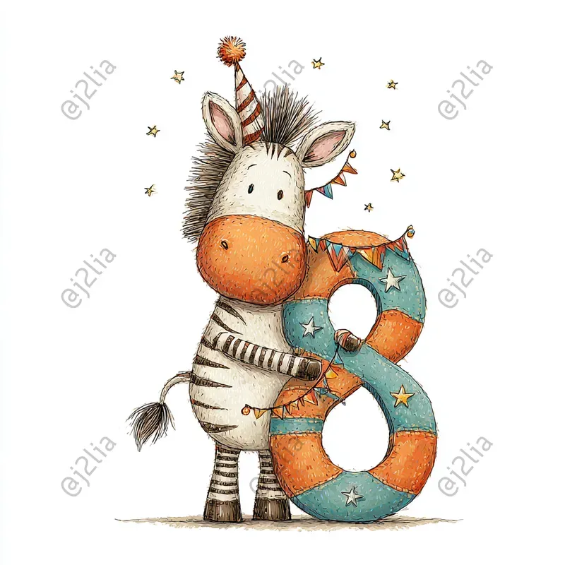 Cute Birthday Animal Clipart