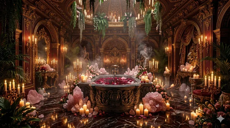 Maximalist Crystal Bathroom Sanctuaries