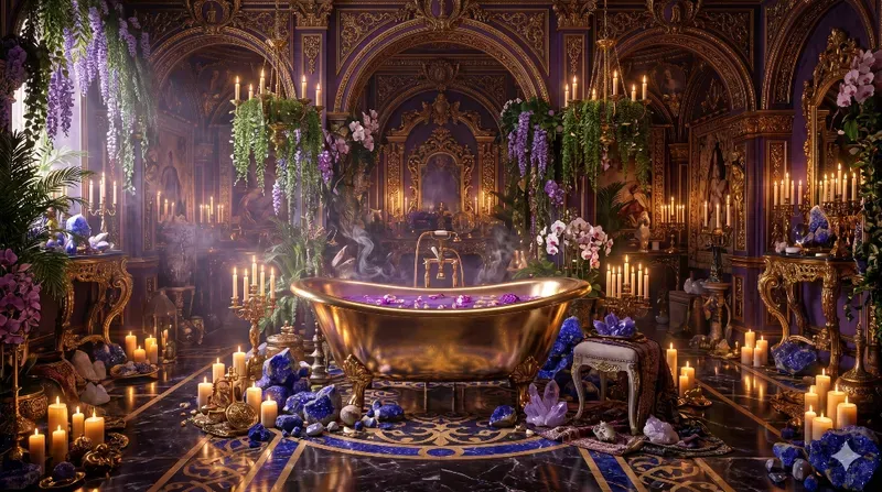Maximalist Crystal Bathroom Sanctuaries