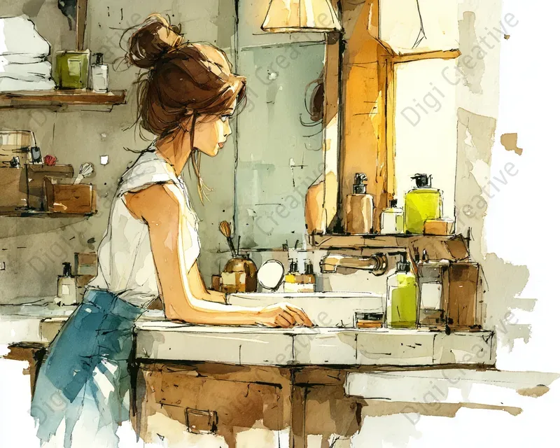 Wellness And Spa Watercolor Art