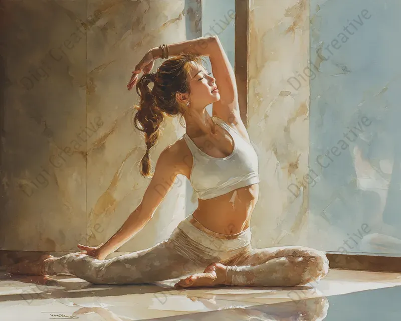 Wellness And Spa Watercolor Art