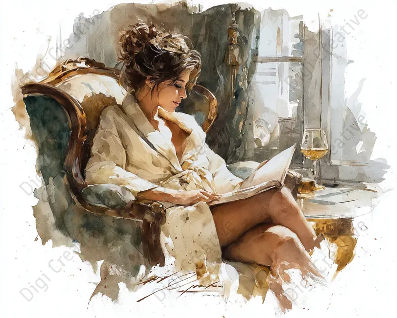 Wellness And Spa Watercolor Art